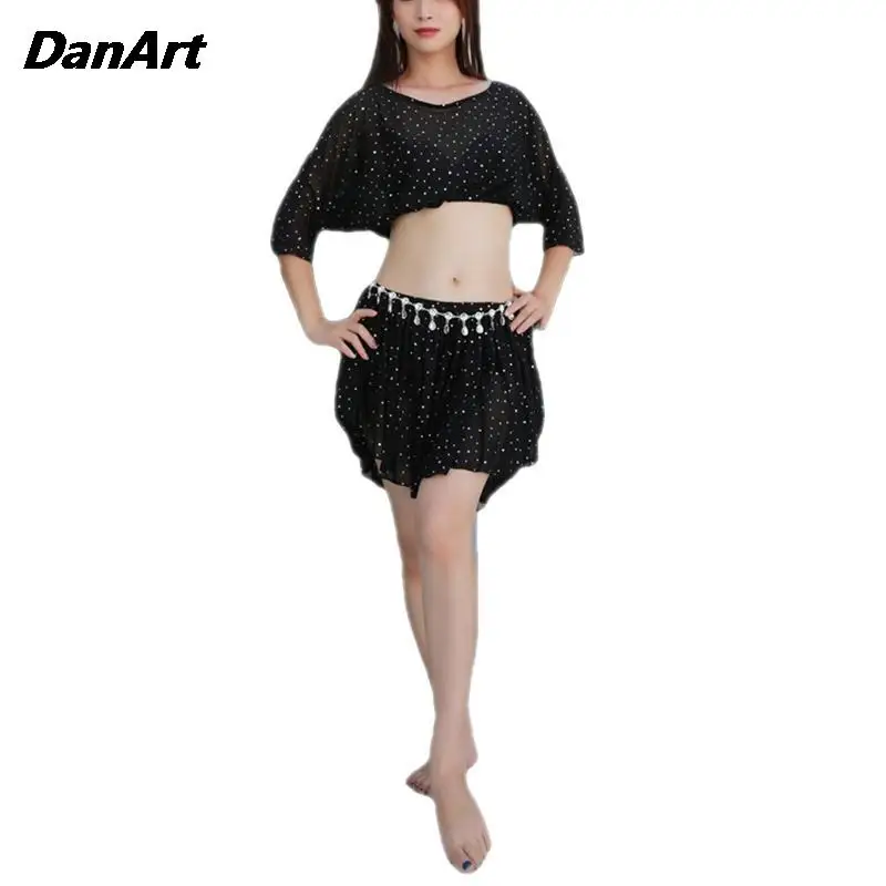 

Women Belly Dance Practice Training Suit Top and Skirt Set Sexy Crop Top+Skirt Costume Set Oriental Bellydance Indian Dance2PCS