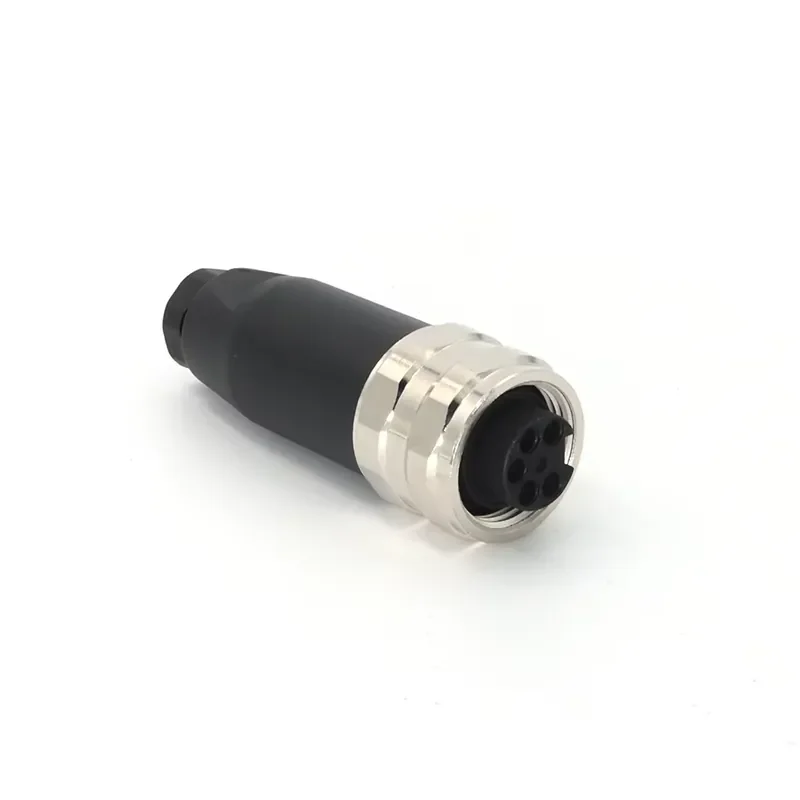 7/8" Field-Wireable Straight Circular Connectors, Coded, IP67 Waterproof, Female Industrial 7/8" 5-Pin Power Connectors - view 6