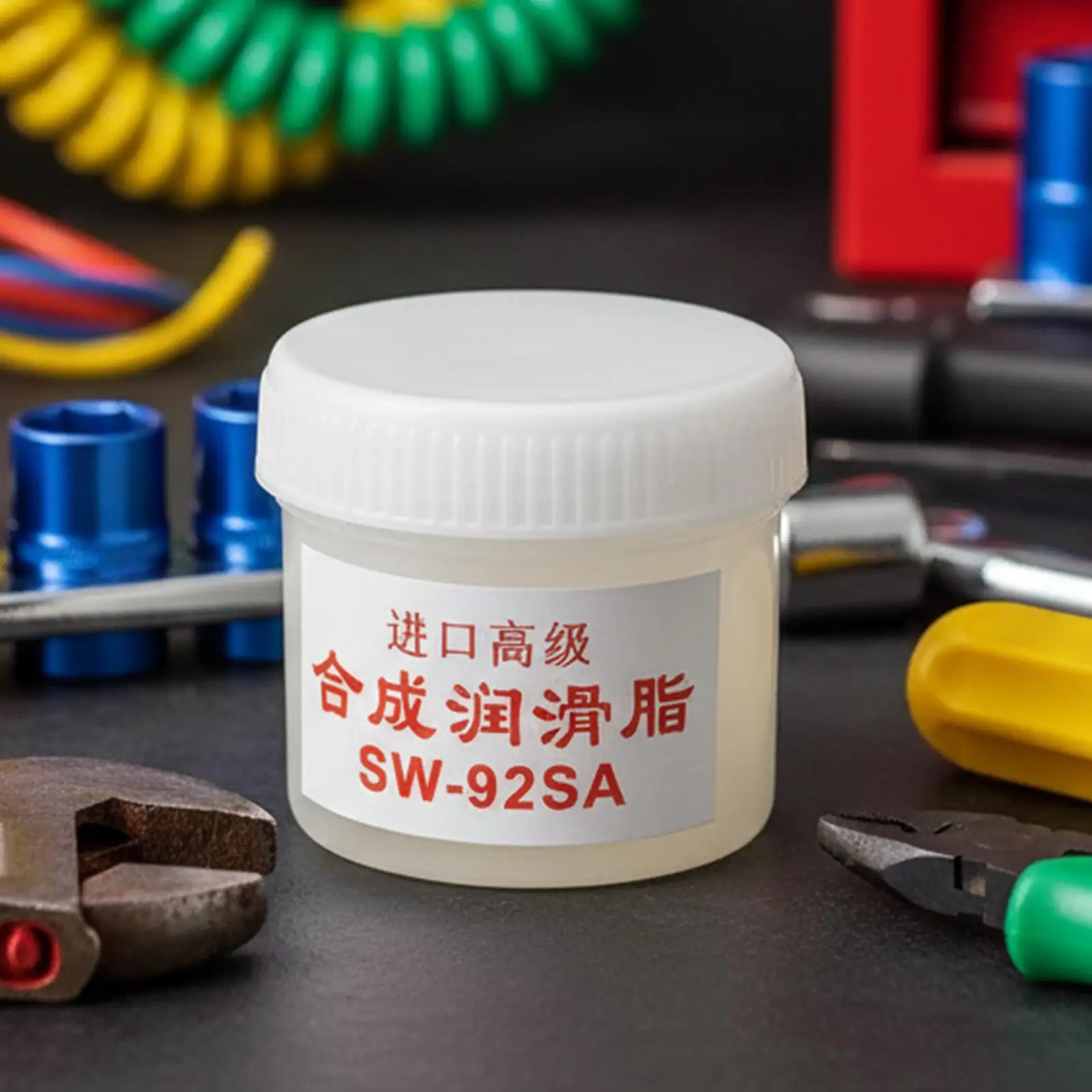 White Grease Multi-Purpose Lubricant for Chains Bearings Automotive Garage Industrial Marine Door Window Waterproof Grease