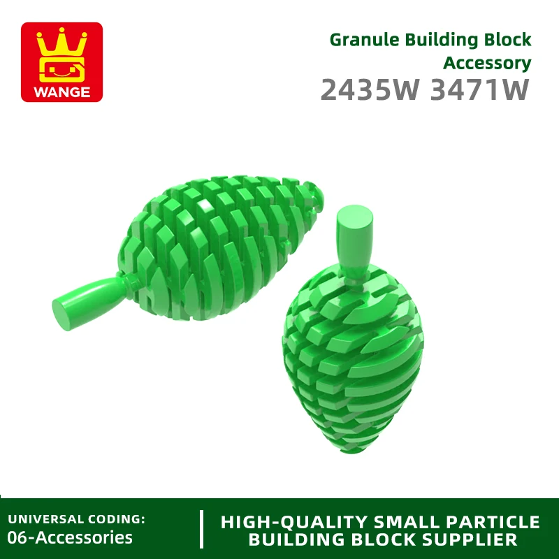 Wange 60 Pz/lotto 2435W 3471W Piccolo Albero Building Block Moc Colore Pianta Accessori Compatibile con Il Mattone ChildrenToy confezione regalo