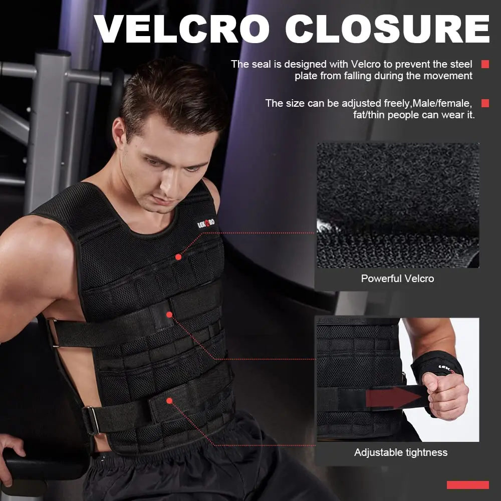 20kg Weight-Bearing Vest With Adjustable Weight Lead Block Running Weight-Bearing Strength Enhanced Weight-Bearing Equipment