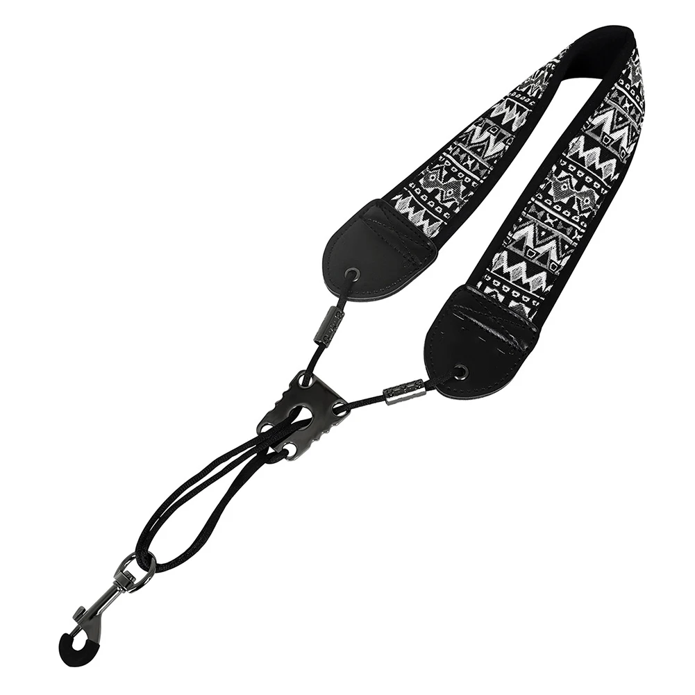 

Flexible Leather Saxophone Neck Strap for Various Instruments Designed to Alleviate Neck Pain During Practice and Performance