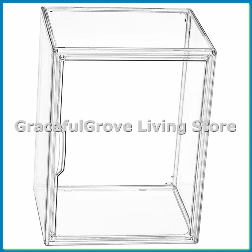 

Purse Storage Organizer for Closet, Clear Acrylic Display Box for Handbag, Stackable Bag Organizer with Magnetic Door-ABFB