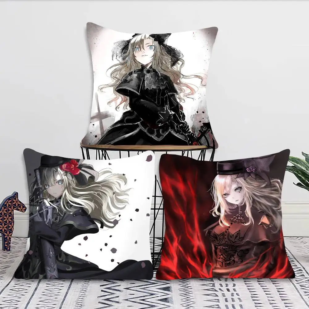 Kriemhild Animated Game Fate Grand Order Pillow Case Fashion Square Pillowcase Bedroom Sofa Room Ins Decoration Leisure