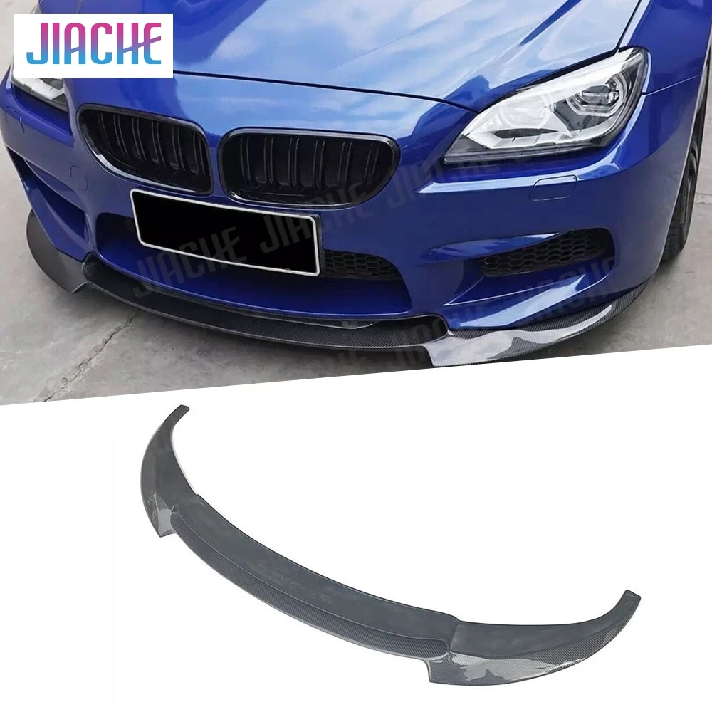 Carbon Fiber Front Lip Spoiler for BMW 6 Series F06 F12 F13 M6 2014-2016 car bumper Chin Shovel protector