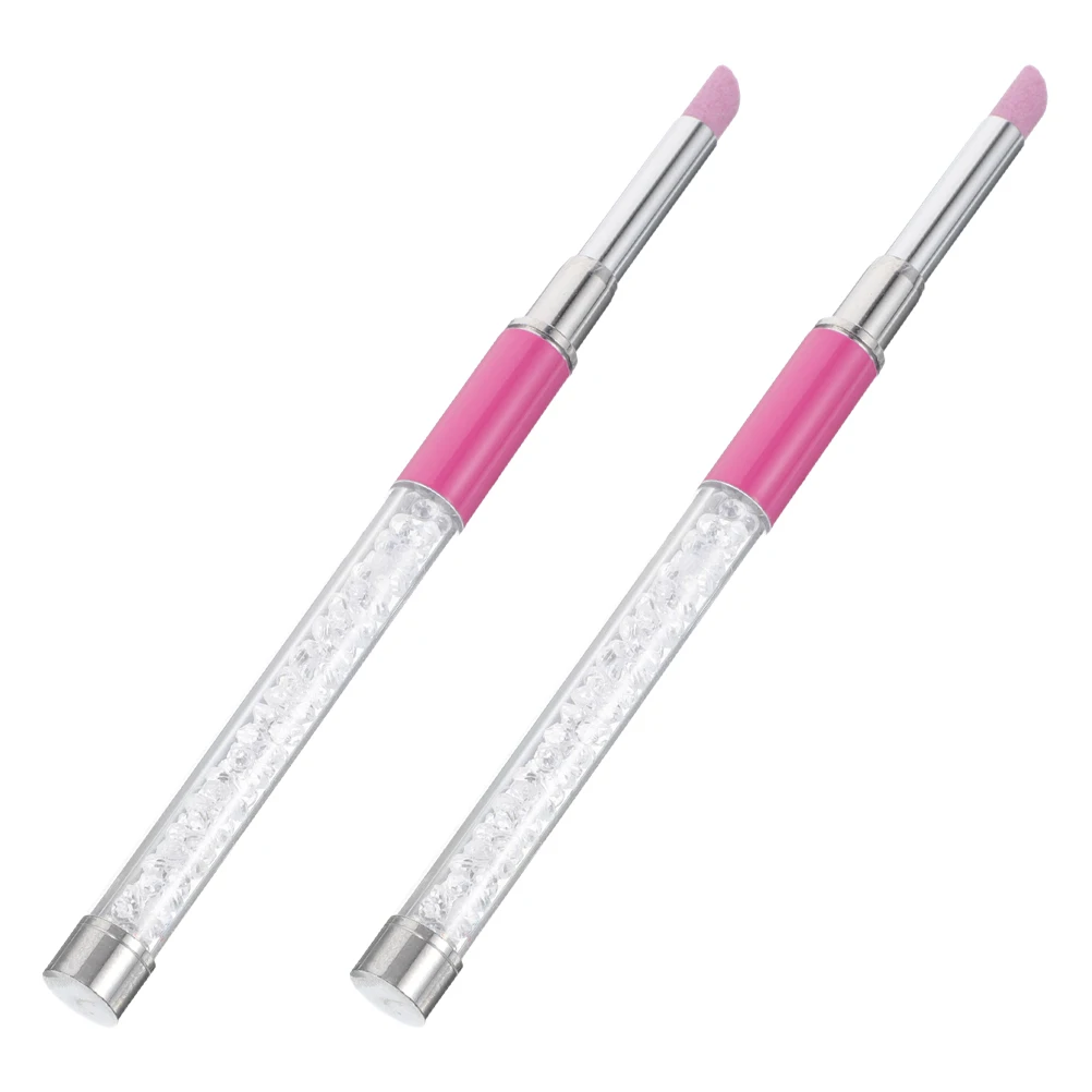 

2Pcs Nail File Pen Multifunctional Manicure Tool for Nail Polishing Cuticle Repair Grinding Home Salon Use Cuticle Pen