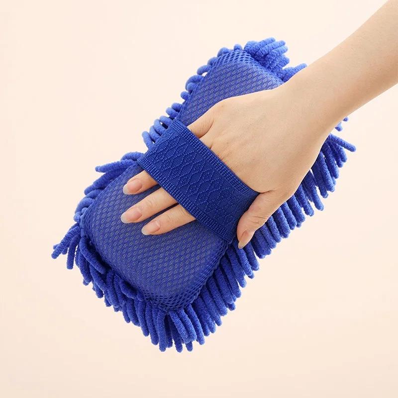 Washing Towel Gloves Soft Auto Cleaning Glove Chenille Wash Glove Multi-Functional Microfiber Car Washer For Car Wash Windows