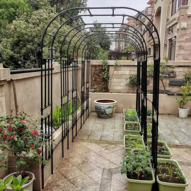 Arch flower stand climbing vine frame bracket courtyard