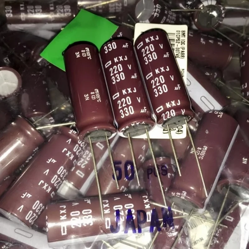 5PCS Japanese Black Diamond Capacitor 220V 330UF 16X40 KXJ High Frequency Low Resistance Replace 200V 330UF
