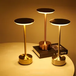 Wireless Desktop Decorative Lamp Rechargeable Night Light LED Touch Decorative Table Lamp 3-Color Touch Night Light