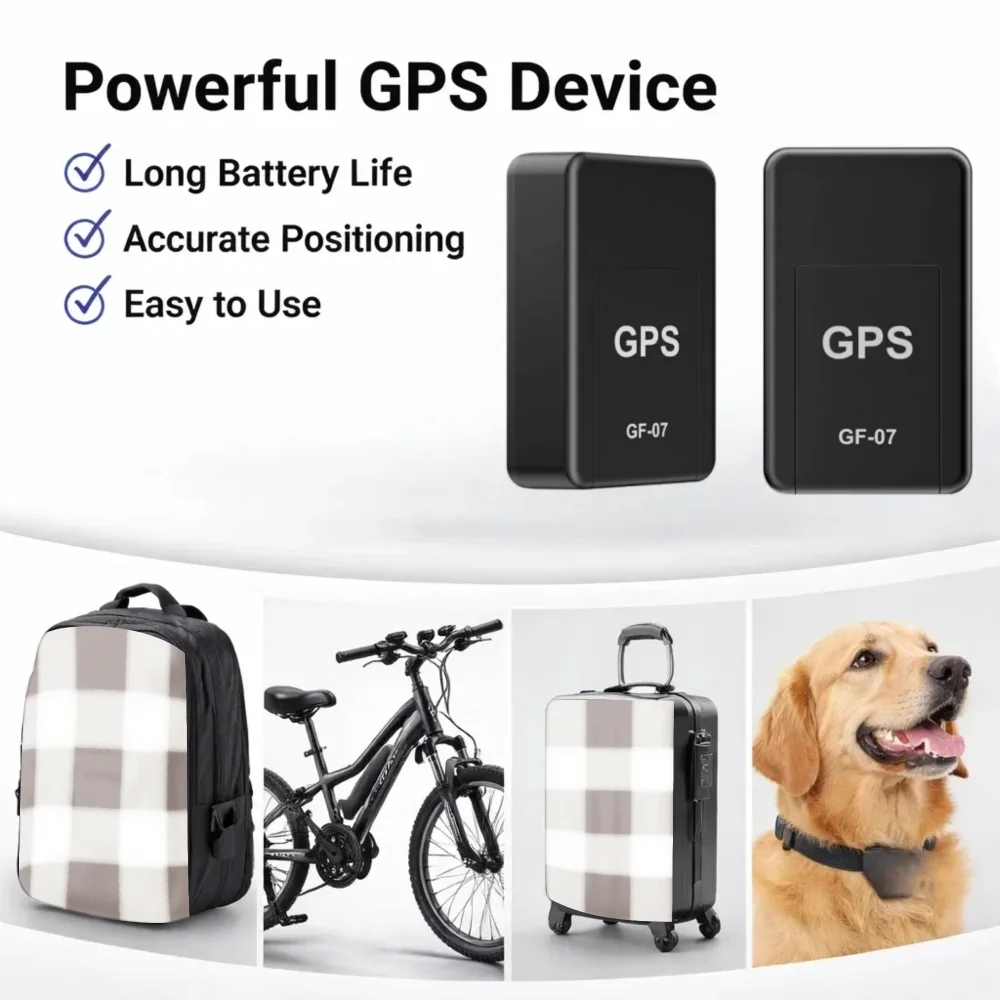 Gf07 Mini Car Gps Tracker Real-Time Gps Tracking Device Magnetic Sim Message Positioner Anti-Theft Daily Gps Locator Device