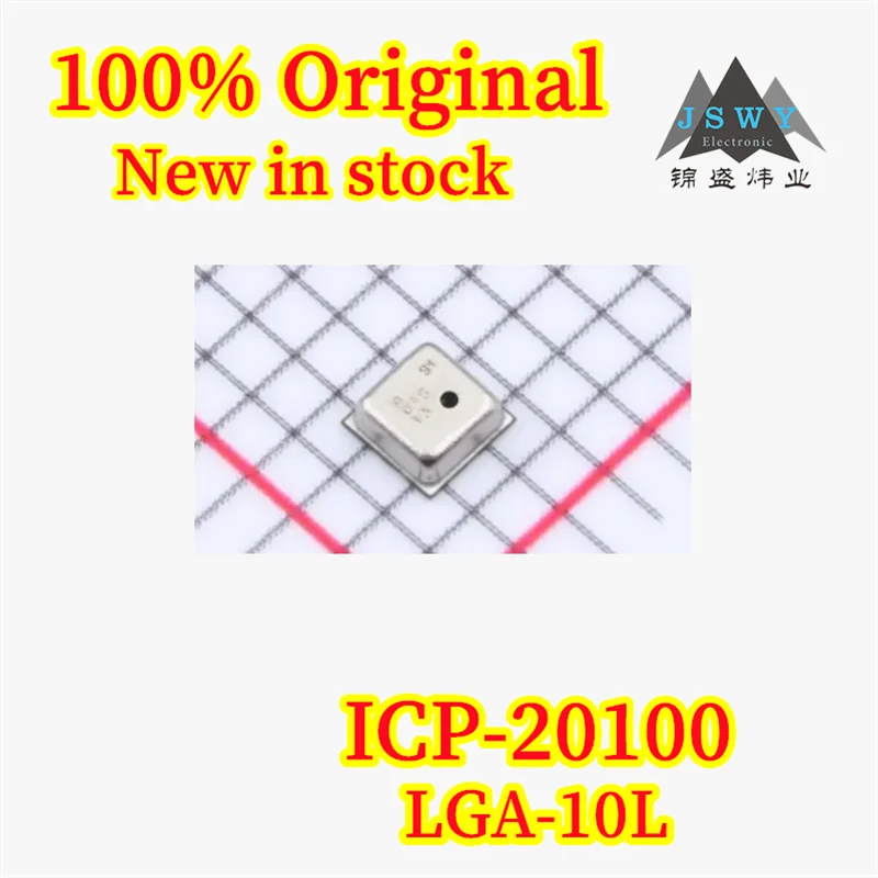 (5/20PCS) ICP-20100 LGA-10L Barometric Pressure and Temperature Sensor Chip, 100% Brand New, Original, In Stock, Fast Shipping