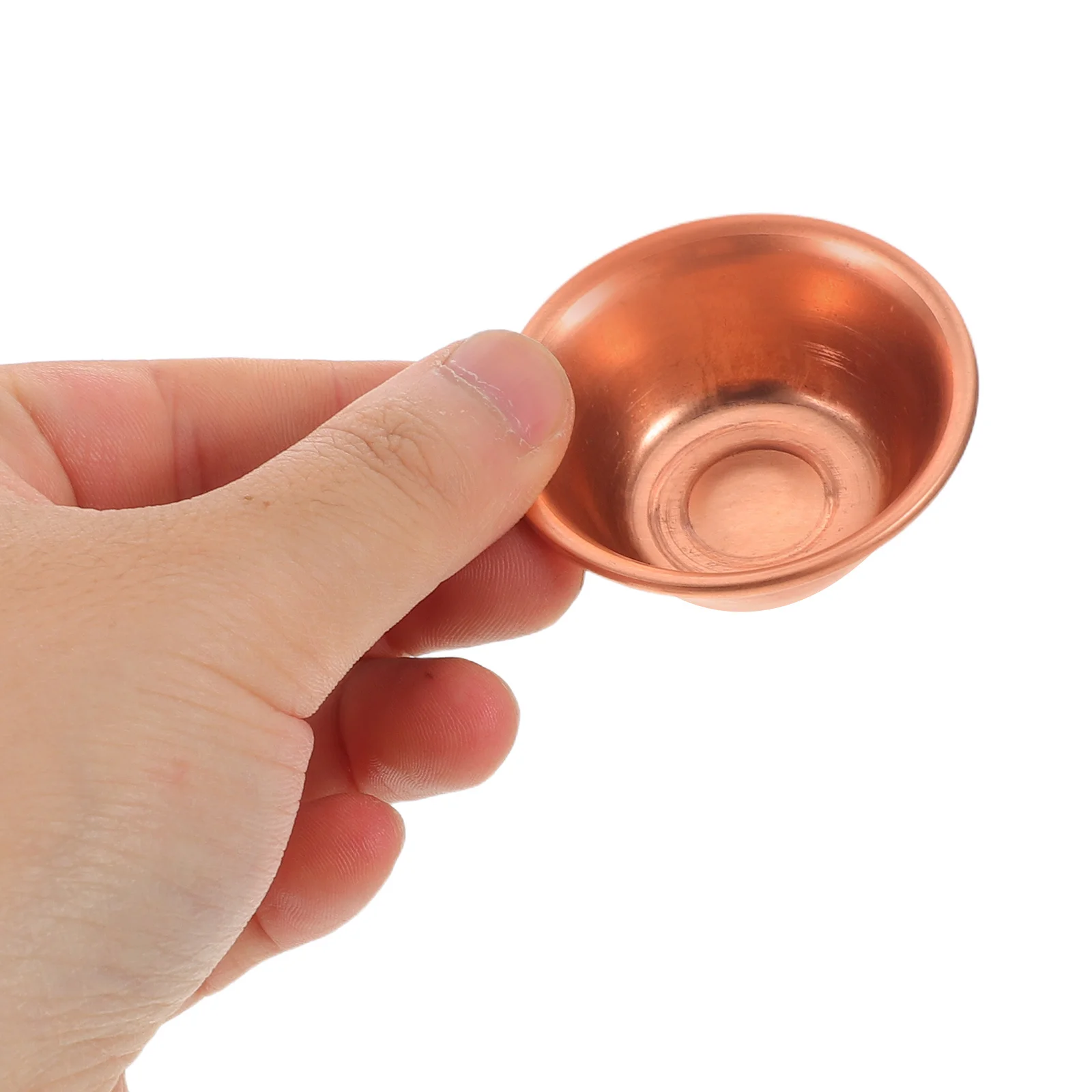 

8pcs 2" Mini Copper Offering Bowl Small Bowls For Buddhist Rituals Temple Meditation Home Decor Ritual Bowl