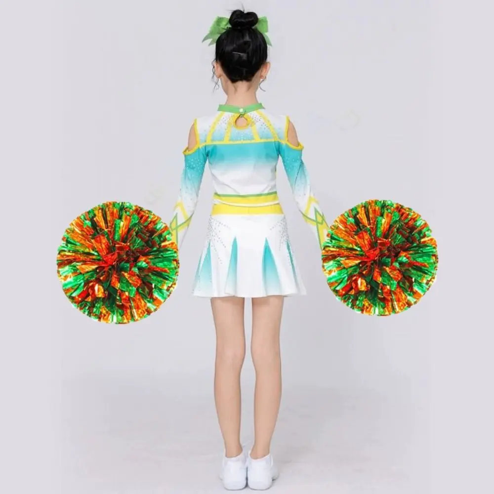 25cm Game Pom Poms PET Come On Props Cheap Practical Cheerleading Multicolors Cheering Ball Dance Party Concert Decorator