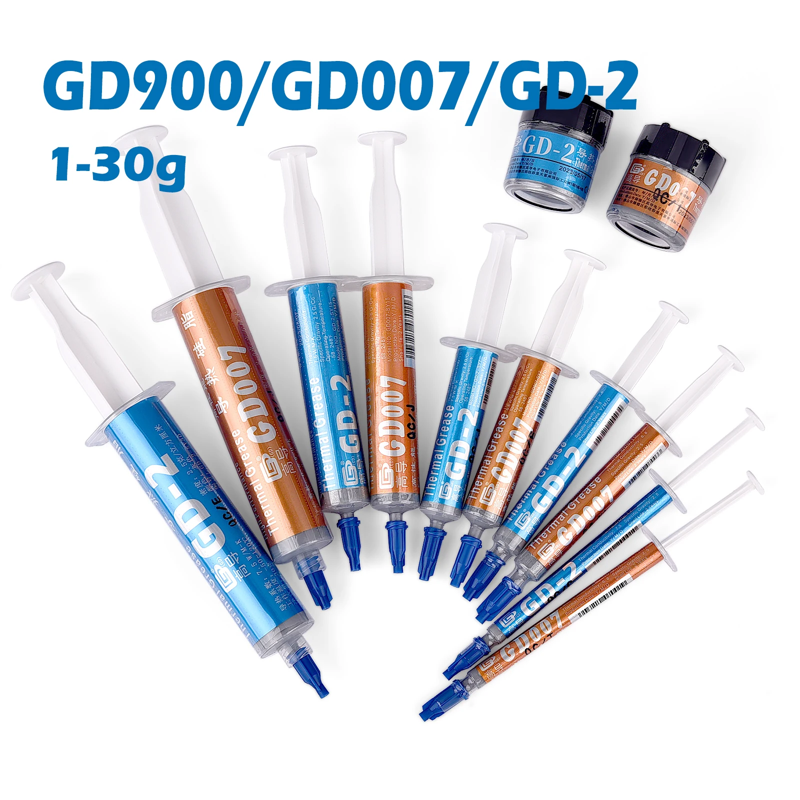 GD900 GD007 GD-2 Thermal Conductive Grease Paste Silicone Plaster for Heat Sink Compound For Cpu GPU Computer Processors Coolers