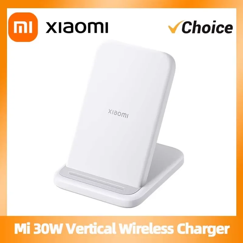 Xiaomi Mi 30W Vertical Wireless Charger Fast Charging For Xiaomi 13/14/12/11 Series For Redmi K70/K60 Series For iPhone Series