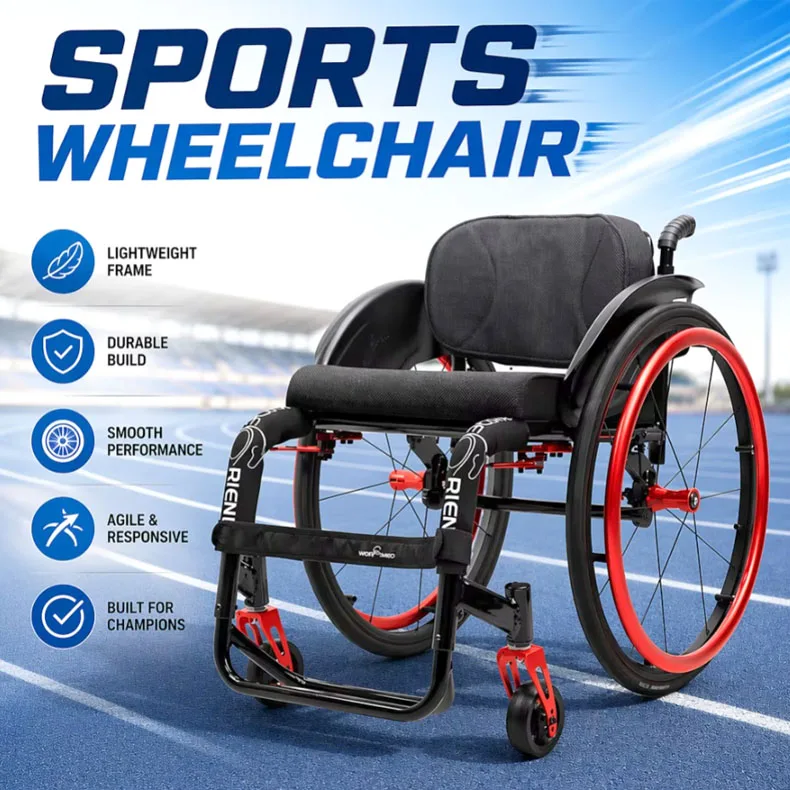 The Foldable Sports Wheelchair Can Be Individually Designed and Adjusted Based on the User' Physical Condition and Requirements