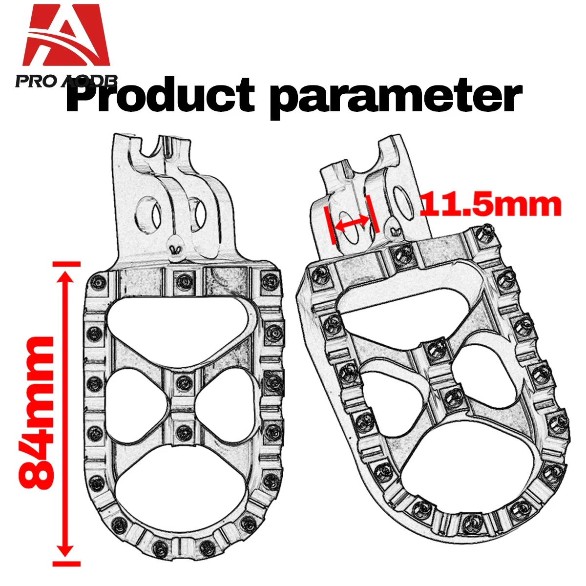 Motorcycle Foot Pegs Foot Rests Pedals For Kawasaki KX KX250 KX450 KX250F KX450F KX250X KX450X For Honda CR CRF 125 150 250 450