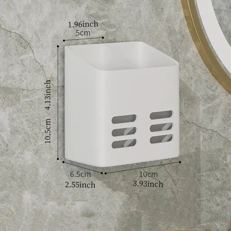 Bathroom Shelf Makeup Storage Organizer No Drill Toiletries Shelves Wall Mount Comb Skin Care Product Rack Bathroom Accessories image 5