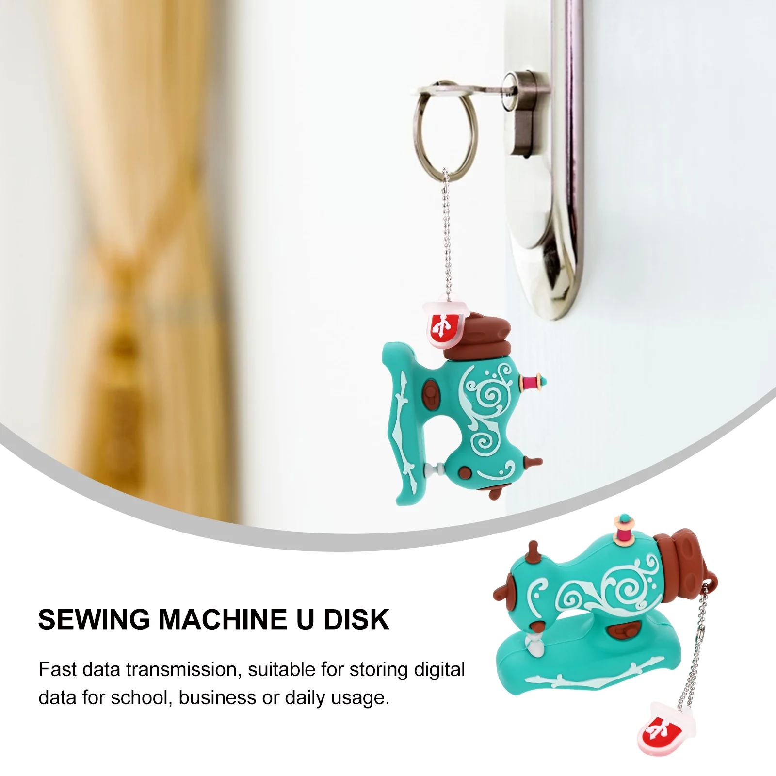 Portable Sewing Machine U Disk Machines Gift Quick Clothing Fixer Plastic Travel