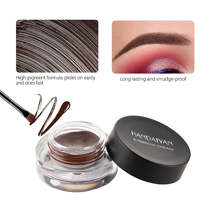 Makeup Eyebrow Enhancer Cream Cake Eyes Make up Eye Brow Tint Kit with Brows Brush maquiagem Long-lasting Eyebrow Powder Pigment