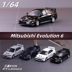 1/64 Mitsubishi Lancer EVO 6 5 4 Evolution VI EX2000 Alloy Car Model Diecast Vehicles simulation Collectibles Toy Gifts