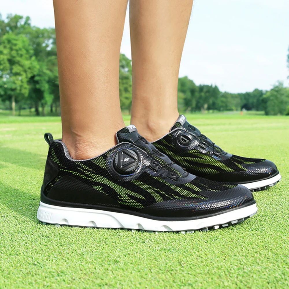 PGM New Golf Wear Breathable Mesh Cloth Golf Sports Shoes Men Mesh Knob Shoelaces Rubber Anti-skid Studs Trainers Sneakers 골프웨어