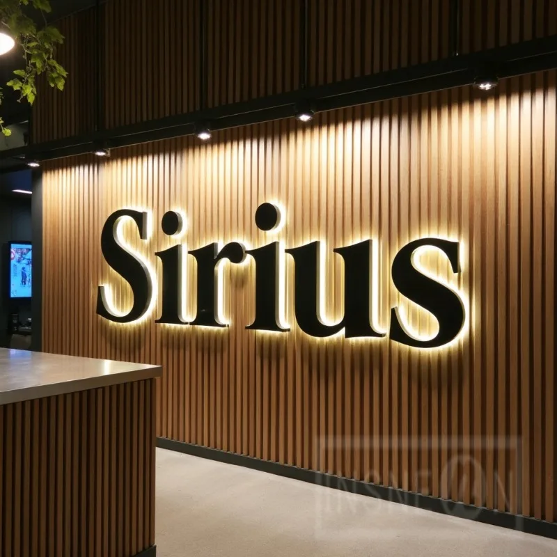 

Custom Metal LED Backlit Letters Sign for Business Storefront Outdoor Waterproof House Number Illuminated Advertising Signage