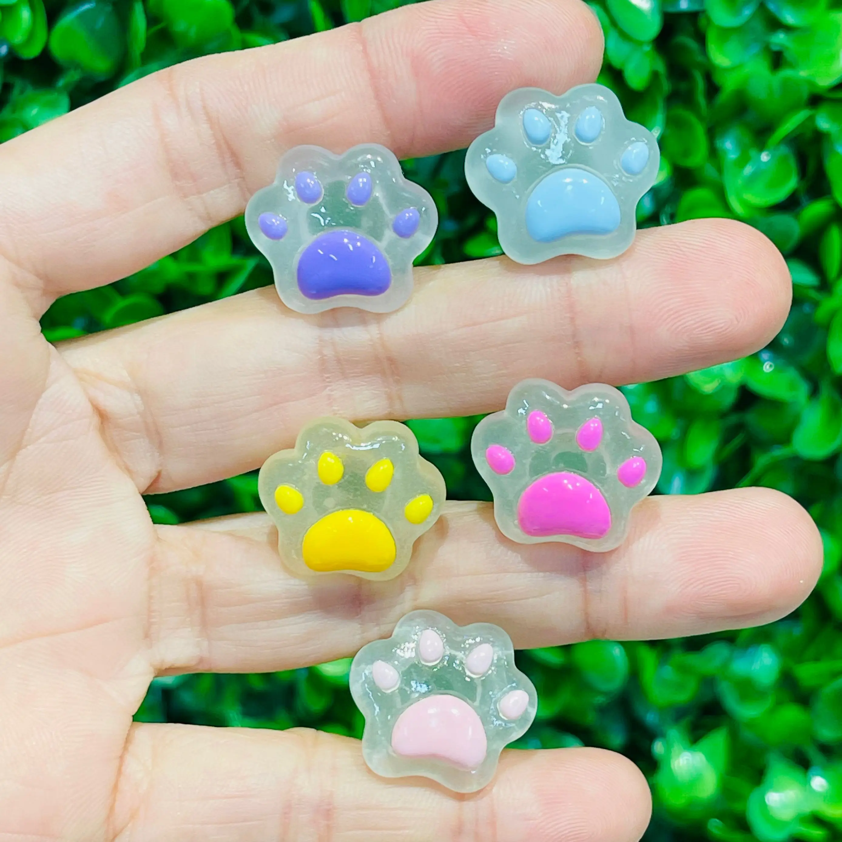 5Pcs/Set Cute Luminous Jelly Star Shoe Decoration Charms DIY For Women And Man Sandals Decoration