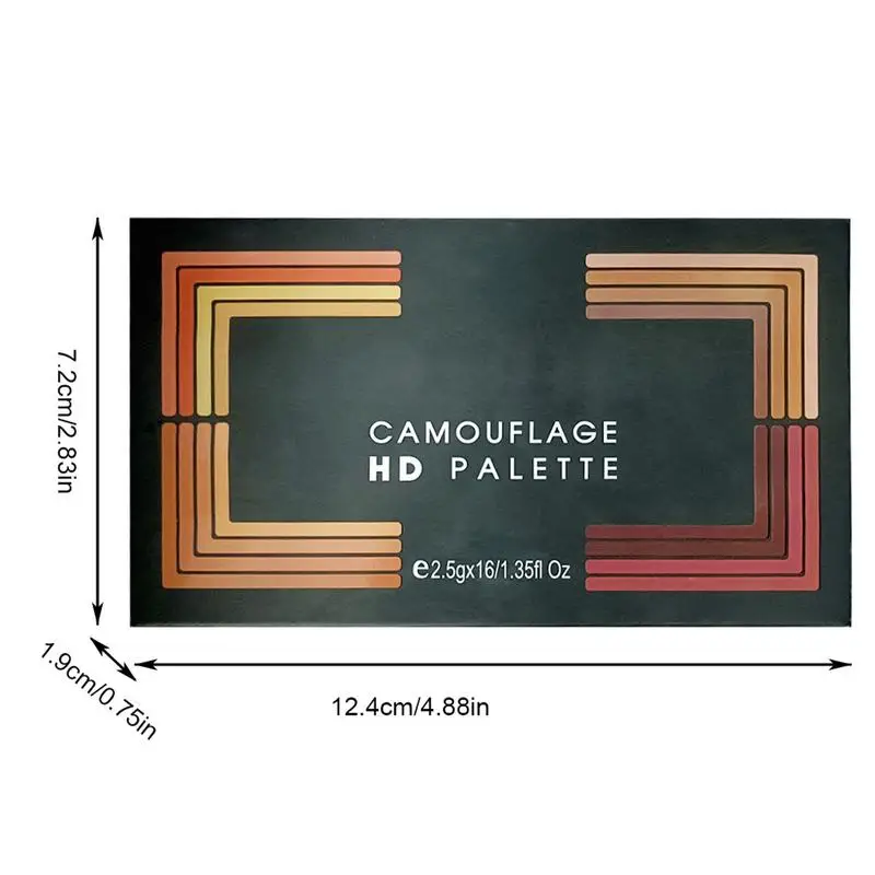 Palette de maquillage correcteur pour le visage, 16 documents, fard à joues, contour, surligneur, correcteur, fond de teint professionnel