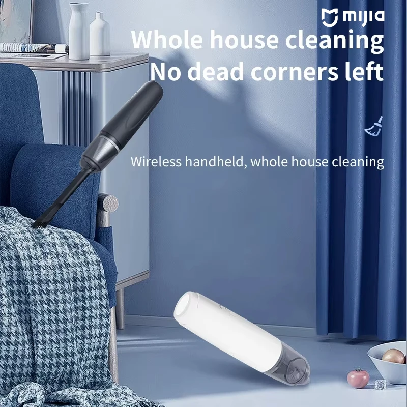 XIAOMI مكنسة كهربائية عنصر مرشح معدني صغير محمول للمنزل لاسلكي قوي مزيل الغبار التنظيف العميق سيارة فراغ جديد