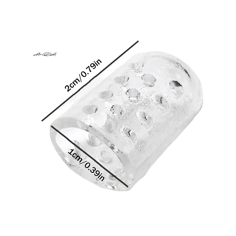 2-100 قطعة سيليكون المضادة للاحتكاك تو حماة هلام تنفس تو قبعات العناية بالقدم مرونة الإصبع نفطة الوقاية #6