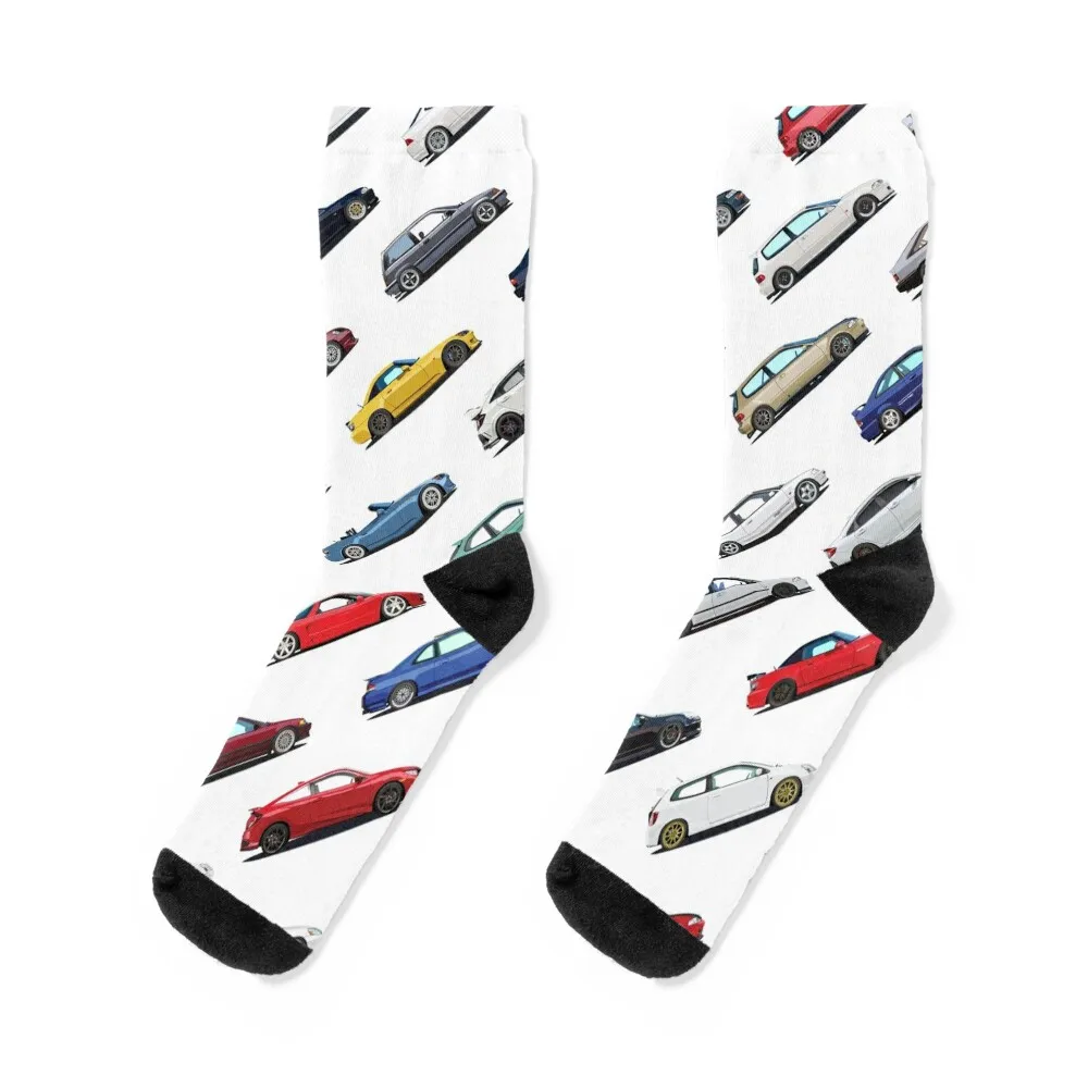 Hondas All Over Socks cute funny gifts loose custom sports Socks For Men Women's