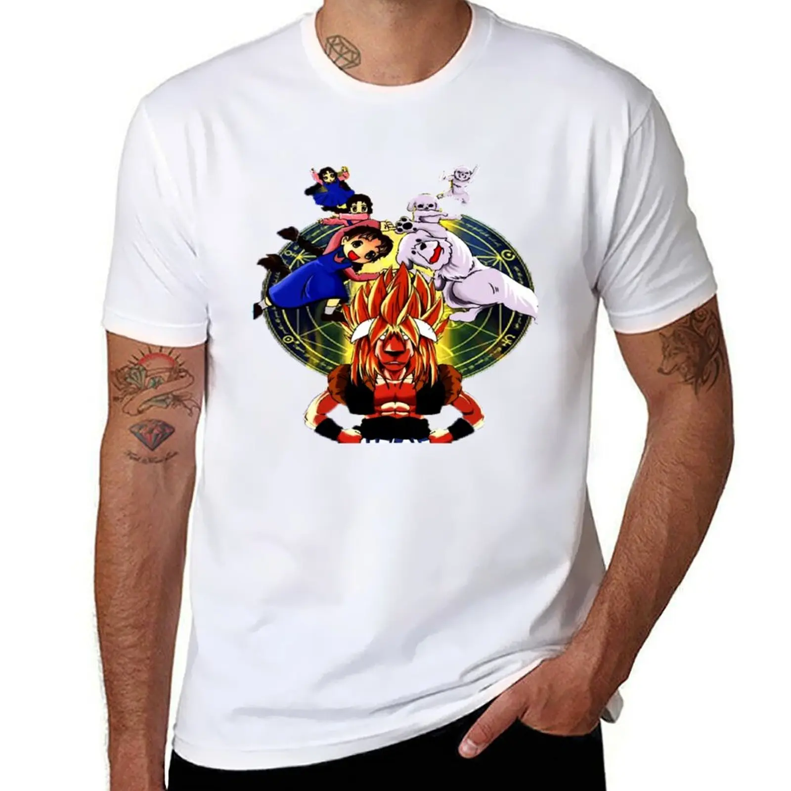 

fusion fullmetal alchemist T-Shirt man t shirts cotton g man t shirts for men T-Shirt