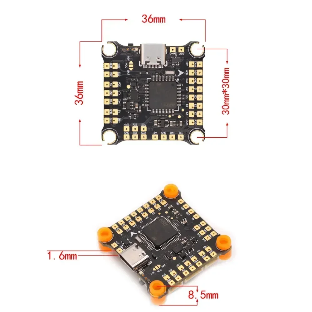 TopessHAKRC F405 V2 Flight Controller F4530V2 With ICM42688 Barometer Gyroscope 16M Blackbox Dual BEC For FPV Freestyle Racing D 5