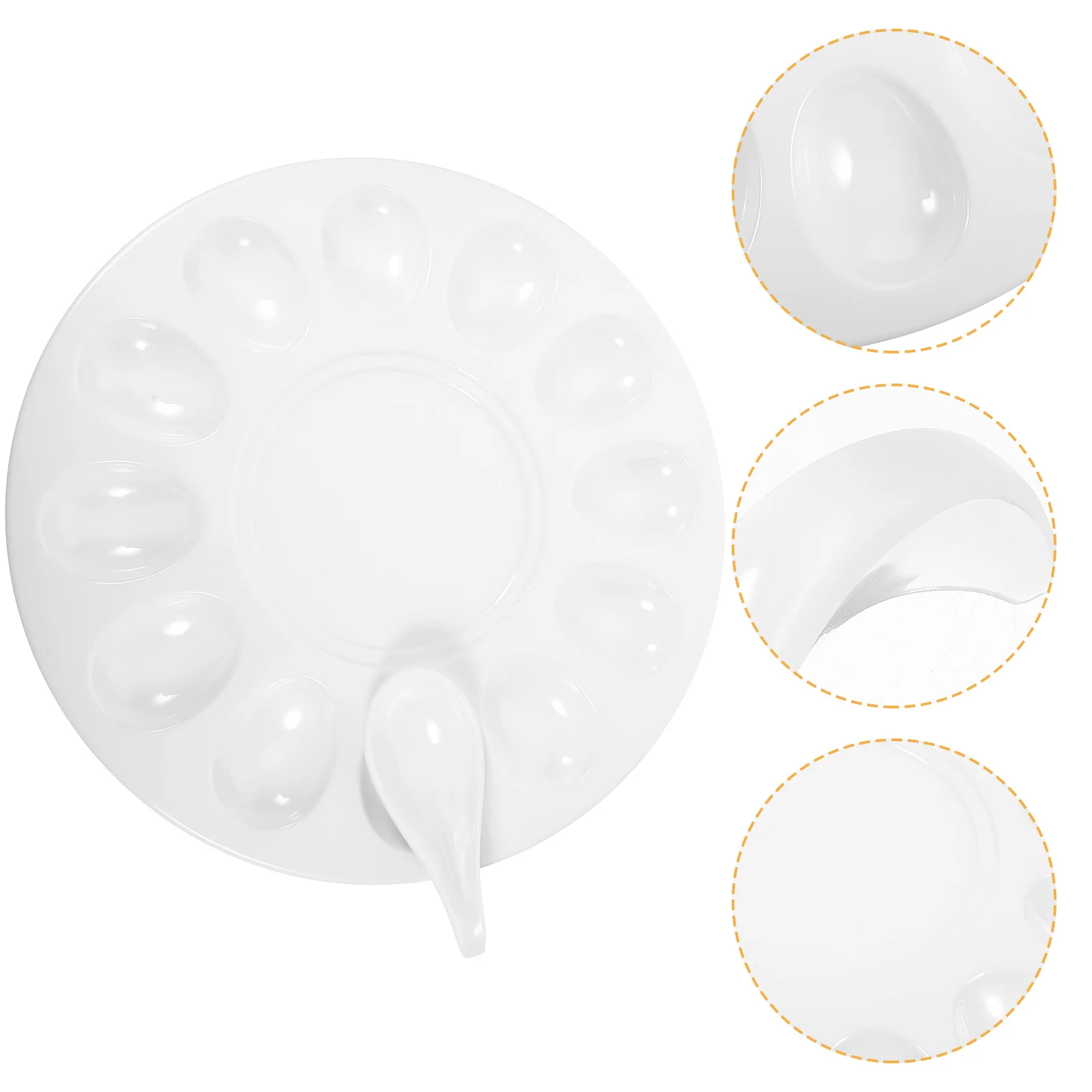 

1Set High-Grade Meatball Plate Easy Clean Practical for Household and Restaurant Use Shrimp Paste Dish Shrimp Paste Plate