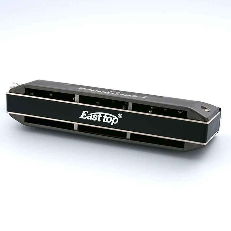 EAST TOP ET12 Chromatic Harmonica For Adults and Professionals with Unique Modern Design, Red Color with forerunner