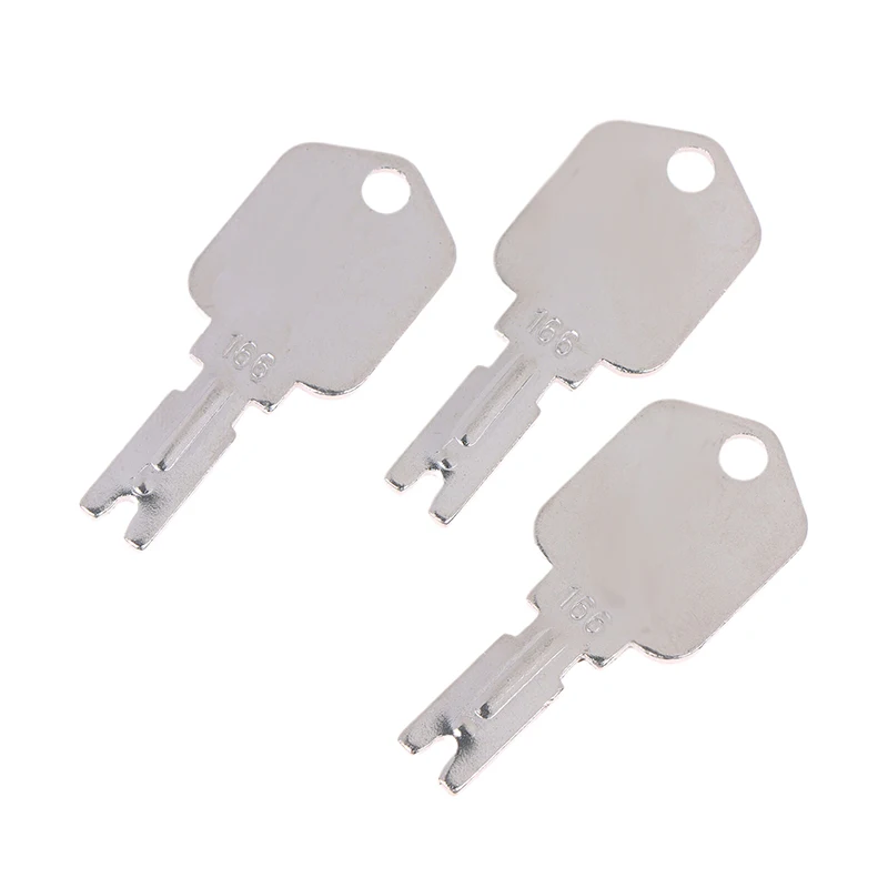 *1/3/5Pcs For 166 186304 Forklift Key For Heavy Duty Equipment Keys For Excavator Dozer Loader Backhoe Starter A214062 5133504
