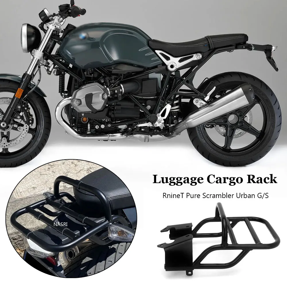 

Motorcycle Accessories Rear Luggage Rack Seat Carrier Handle Grip For BMW R9T RnineT RNINET Scrambler R Nine T Pure Urban G/S