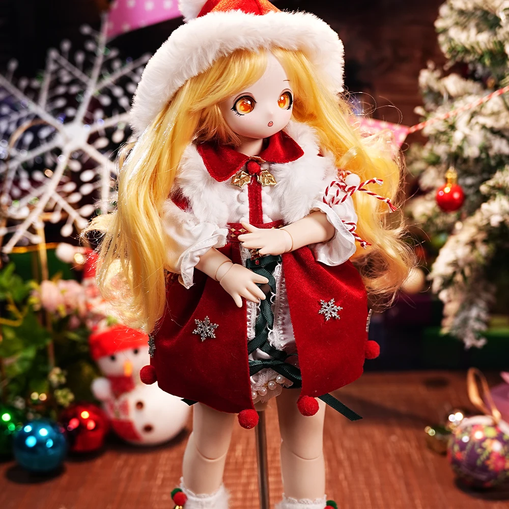 DBS 1/4 BJD 45cm Doll Joint Body - Luxi Cute Anime Style, Comes with Clothes, Wigs, Makeup Mask, Suitable as a Gift for Girls