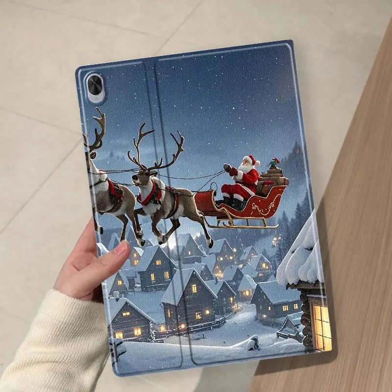 Christmas Santa Claus Fashion For Huawei MediaPad 11 M5 M6 ES Pro M5Lite Honor Pad V7 V8 X7 X8 X9 GT Pro Tab Tablet Case Soft