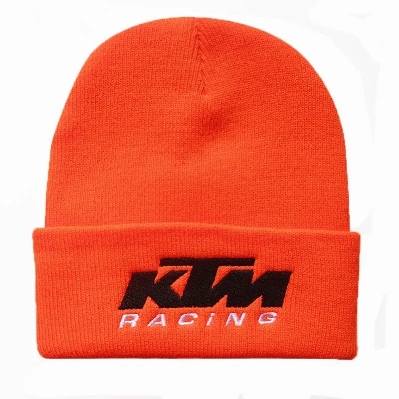 Fashion Styling KTM Knitted Hat Leisure Cap Autumn Winter Warm Fashion Knitted Men Women Hat Car Sticker For KTM CRF YZF EXC Pro view 3