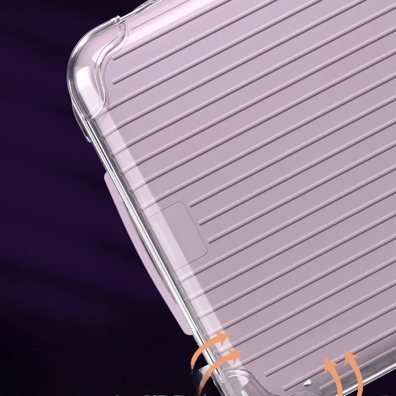 Clear PVC Suitcase Covers Suitable for Rimowa Luggage Scratch-resistant Protecter Transparent Cover with Zipper No Removal Thick