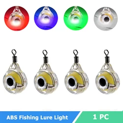 Mini señuelo de pesca LED con forma de ojo, lámpara de pesca subacuática impermeable, herramienta de pesca portátil, señuelo luminoso para atraer peces