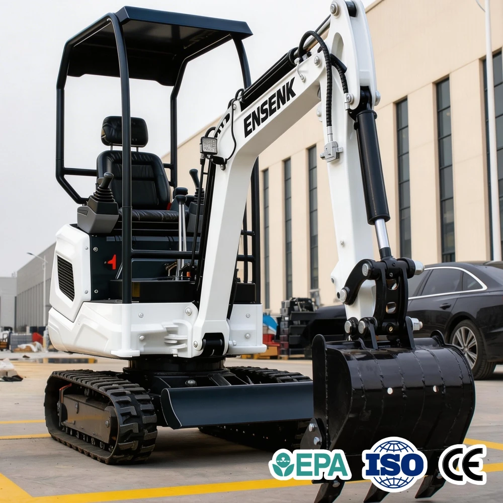 

1.5/1.2Ton Mini Excavator With Trencher Construction Baumaschinen For Garten Retroexcavadora Diesel Fast Delivery
