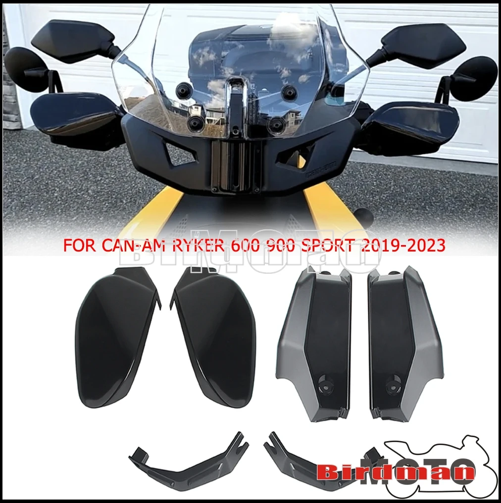 ATV Hand Guard Wind Deflectors For Can-Am Ryker 600 Ryker 900 Sport 2019-2023 Handlebar Protectors Hand Guards Air Deflector Kit