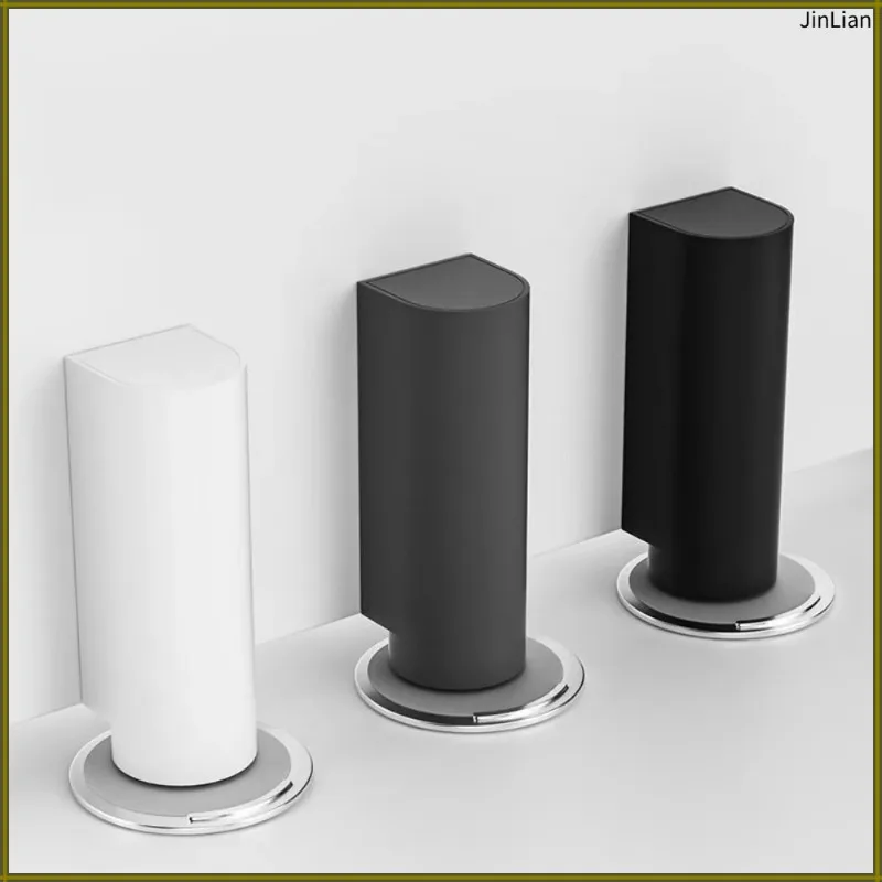 New Magnetic Door Stopper Heavy Duty No Punching Anti-Collision Doorstop Silent Damping Stainless Steel Door Base Indoor Door