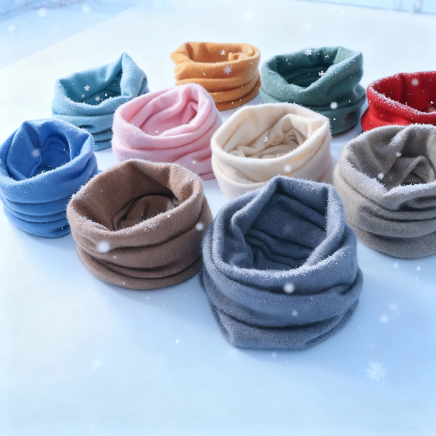 

Warmer Velvet Neck For Men Women Warming Neck Scarf Pullover Protection Winter Couple Versatile Wool Neckerchief