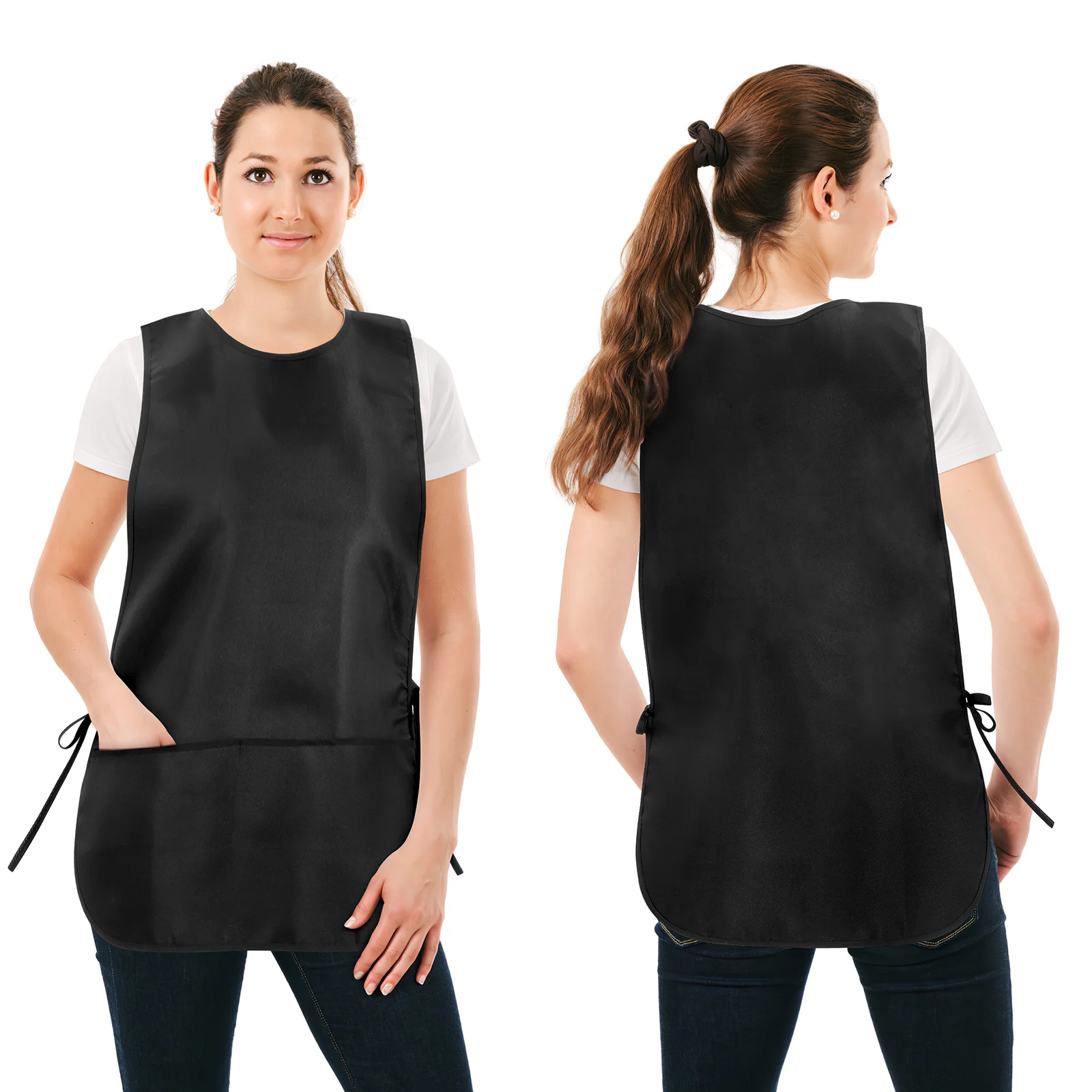 Home Kitchen Waterproof and Anti-fouling Sleeveless Vest Apron Barber For Men Women