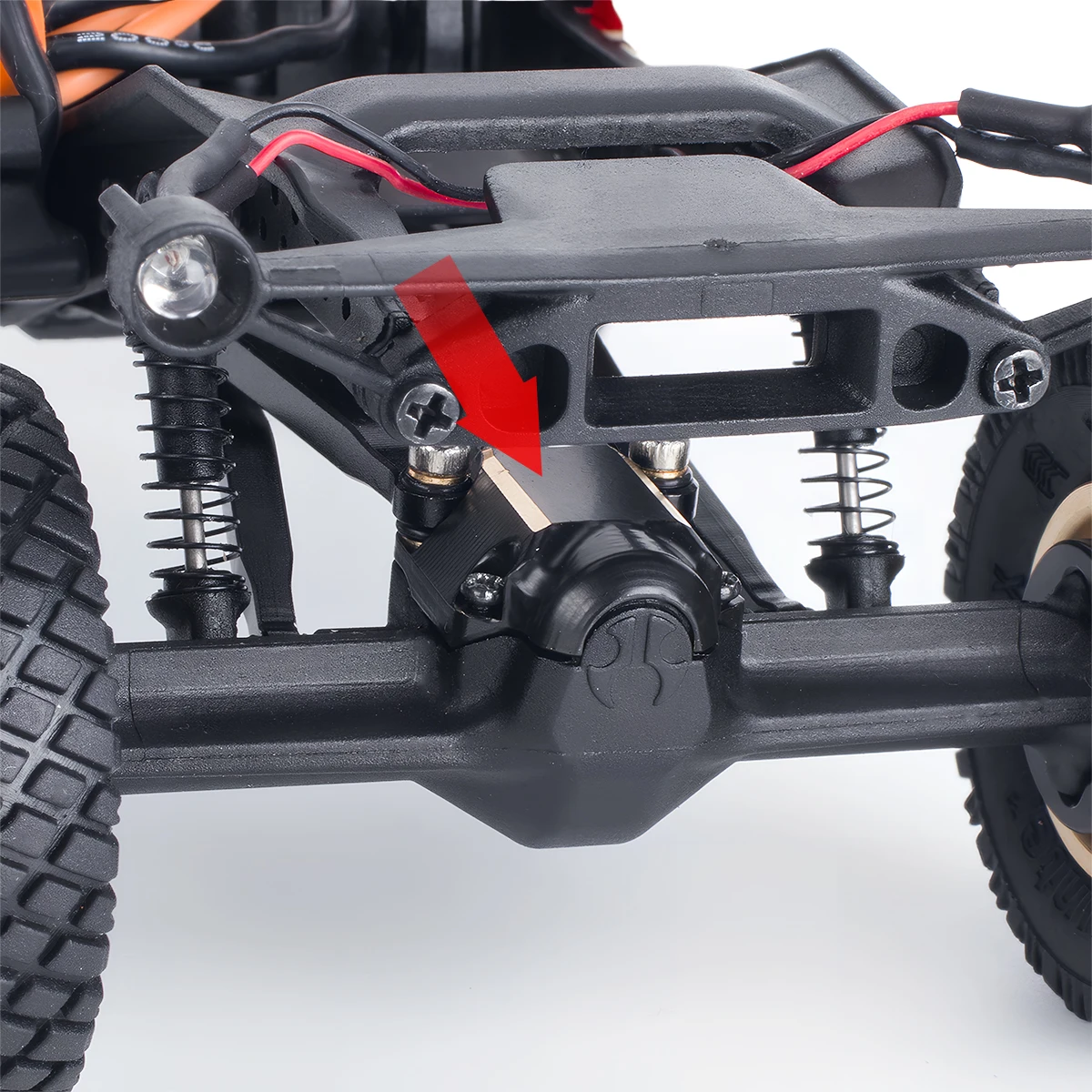 1/30 Axial SCX30  Brass Upgrade Set - Steering KnucklesCup Bridge Cover Rear Axle Counterweight for SCX30 Car Slot Racing Parts